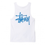BASIC STUSSY TANK-WHT